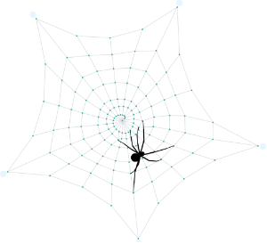 verlet-js Spiderweb